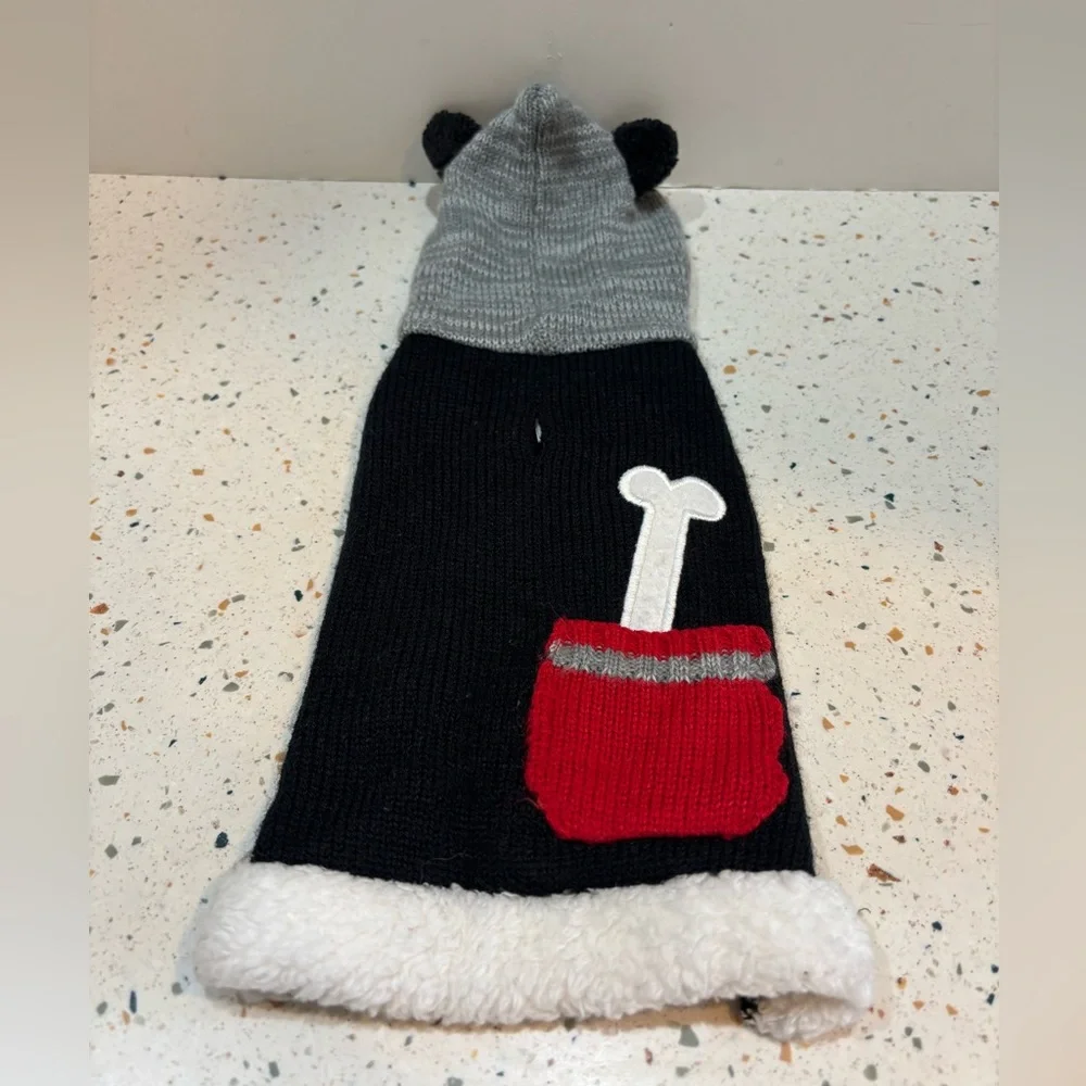 Cozy Knit Dog Sweater with Hood Sz‎ Small